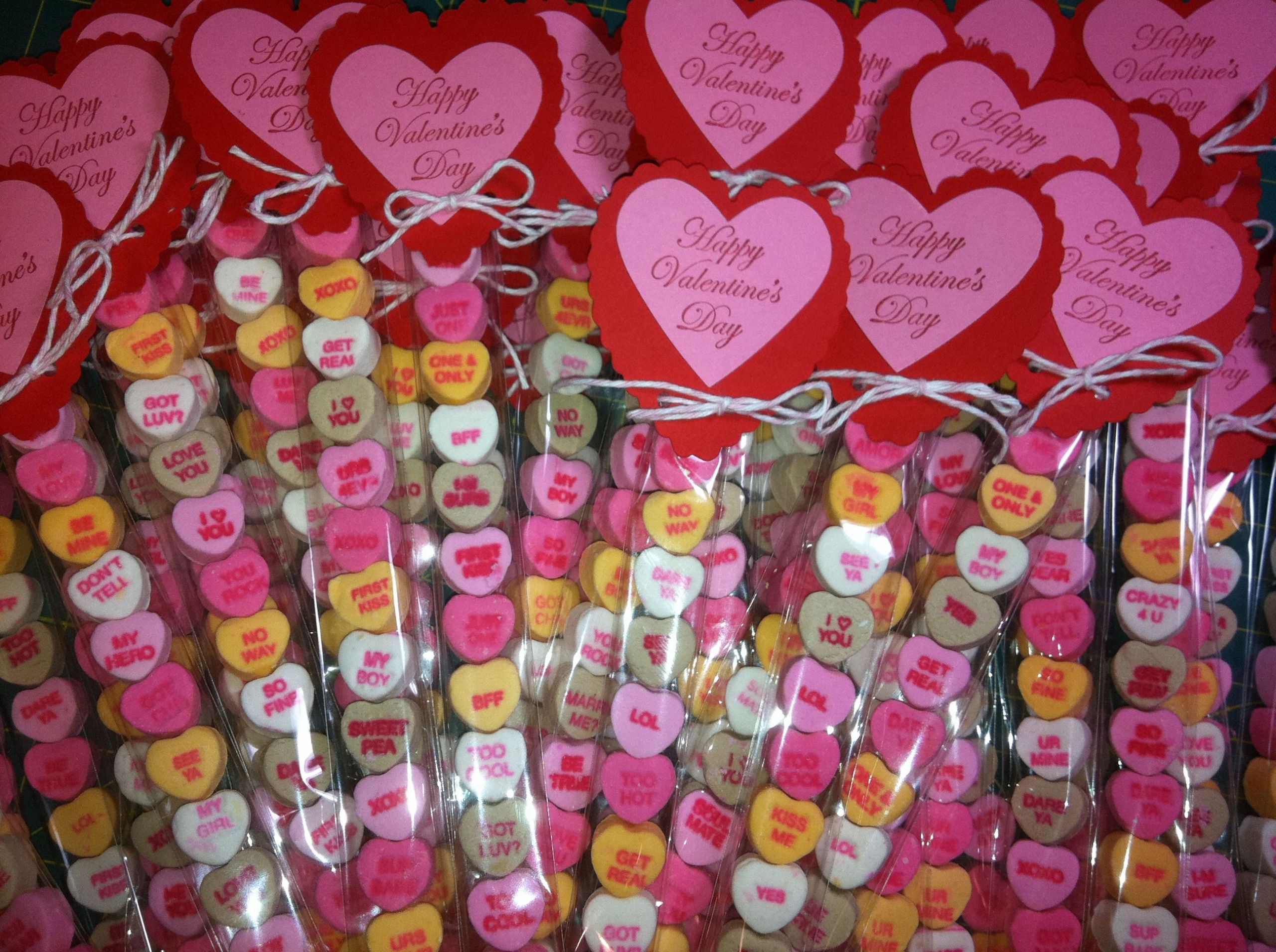 Valentine Gift Ideas For Classmates
 valentine treats I made for my kids classmates