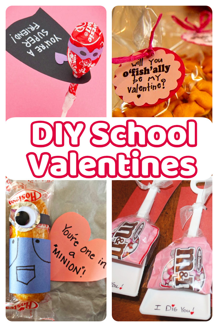 Valentine Gift Ideas For College Son
 DIY School Valentine Cards for Classmates and Teachers