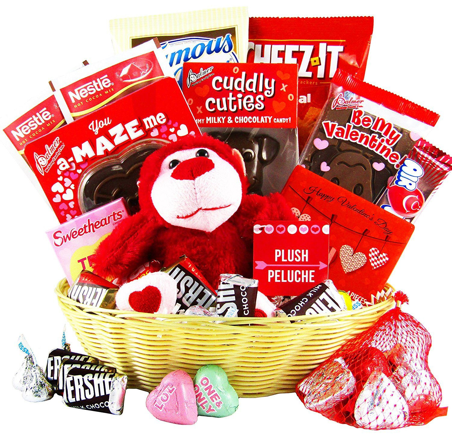Valentine Gift Ideas For College Son
 Valentine s Day Gift Basket Chocolates Candy Hearts