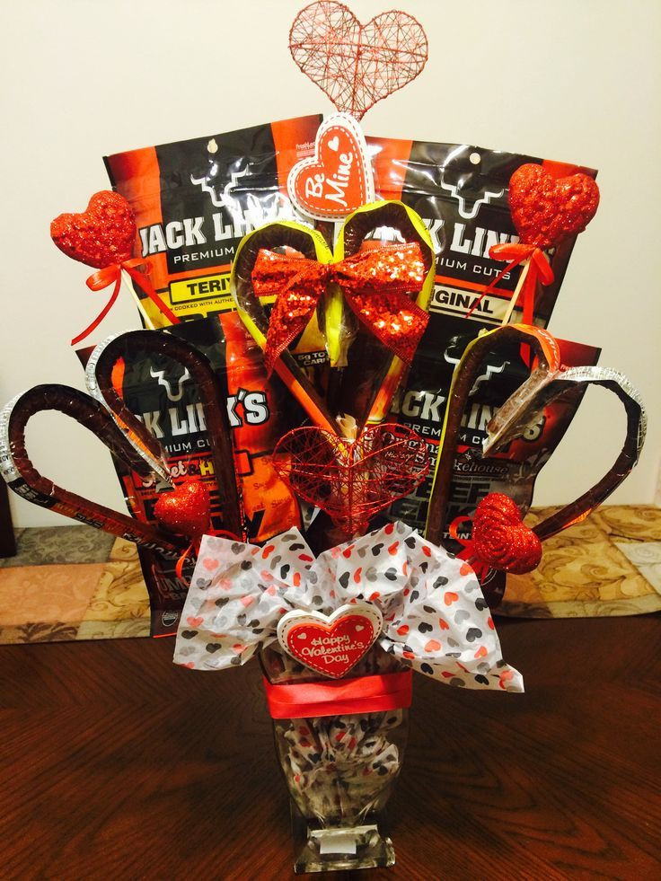 Valentine Husband Gift Ideas
 Beef Jerky bouquet for husband Valentine s Day