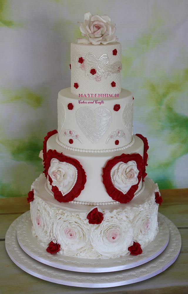 The 20 Best Ideas for Valentine Wedding Cakes - Best Recipes Ideas and ...