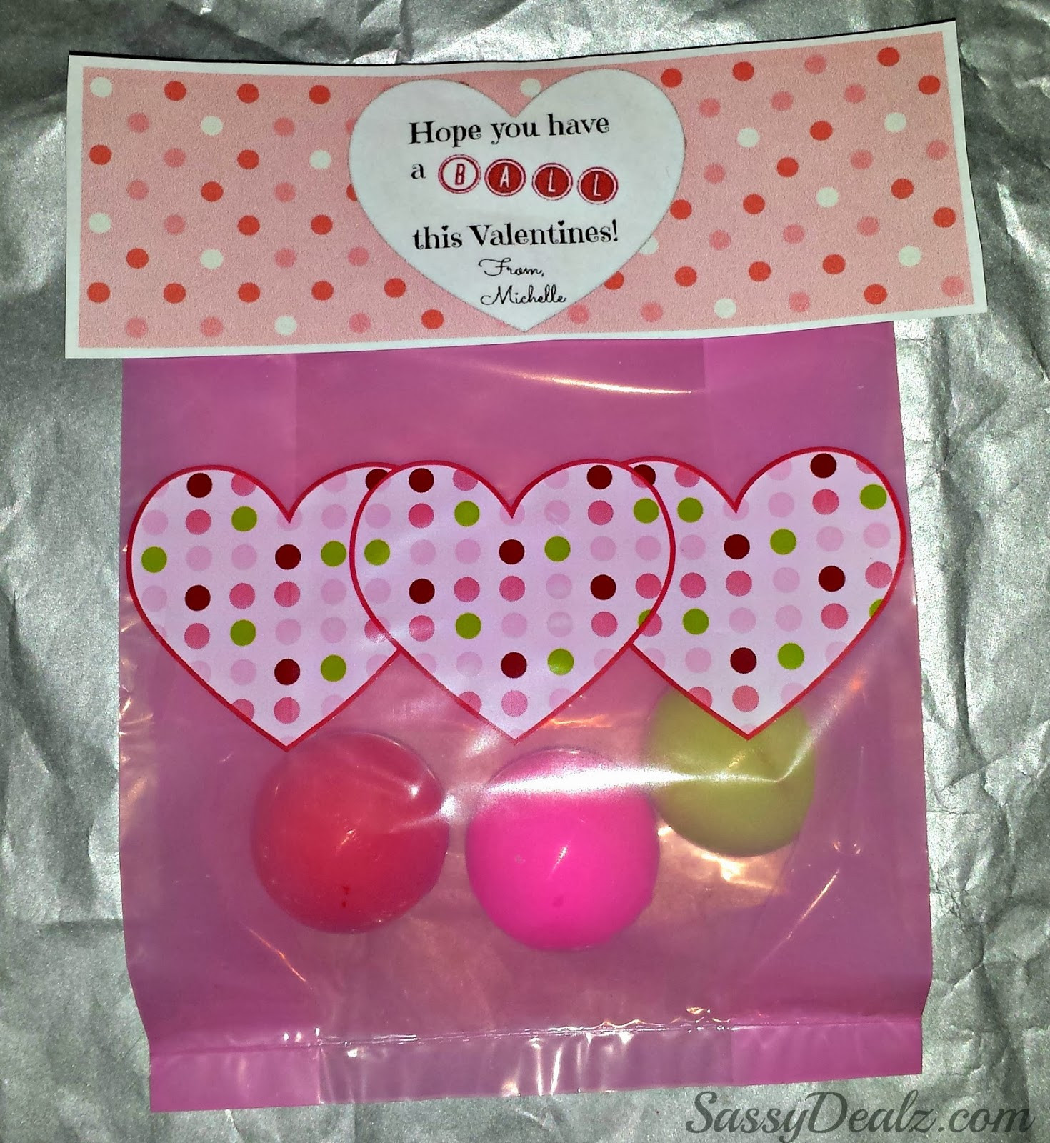 Valentine'S Day Gift Bag Ideas
 DIY Valentine s Day Bouncy Ball Gift Bag Idea Crafty Morning