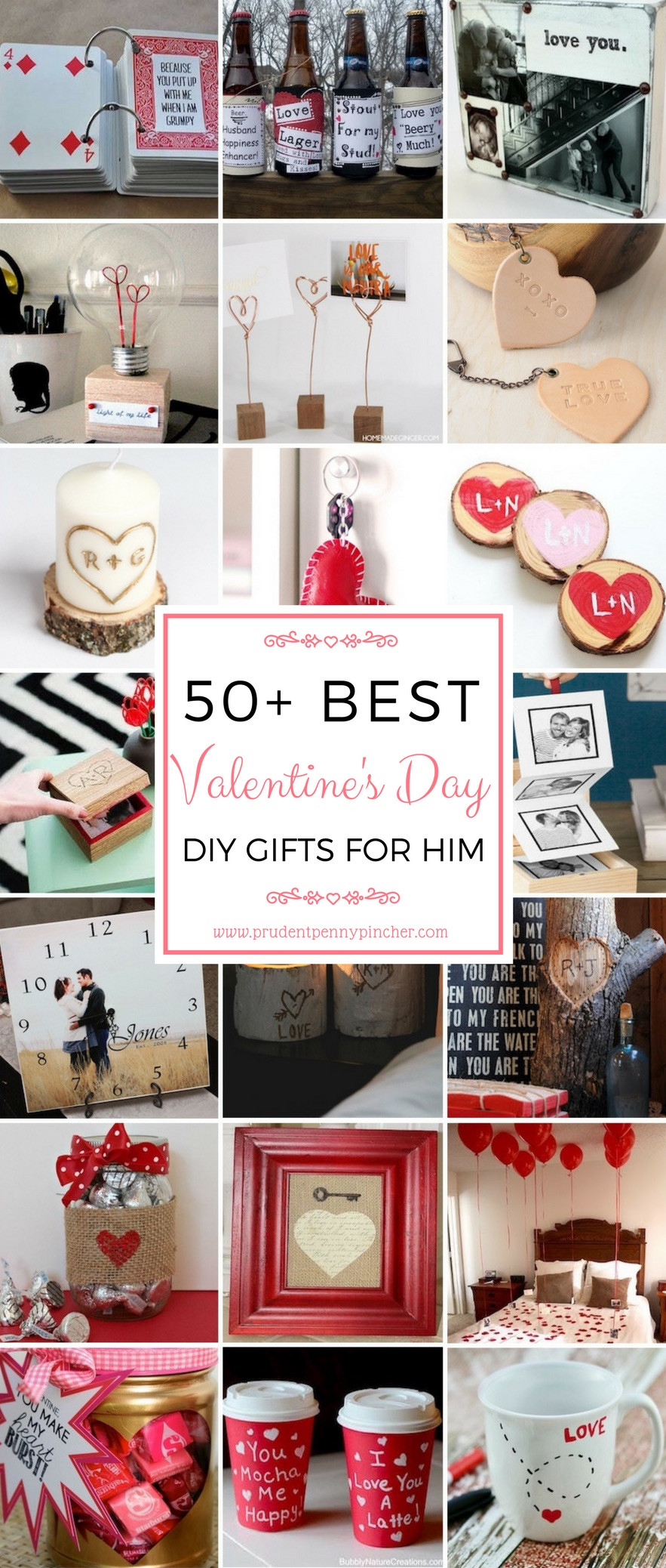 Valentine'S Day Gift Ideas For Him Homemade
 50 DIY Valentines Day Gifts for Him Prudent Penny Pincher