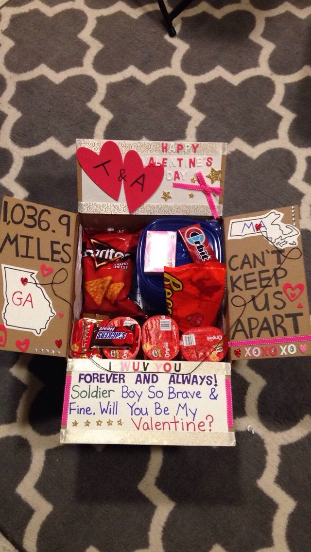 Valentine'S Day Gift Ideas For My Boyfriend
 Made this care package Valentine s t for my boyfriend