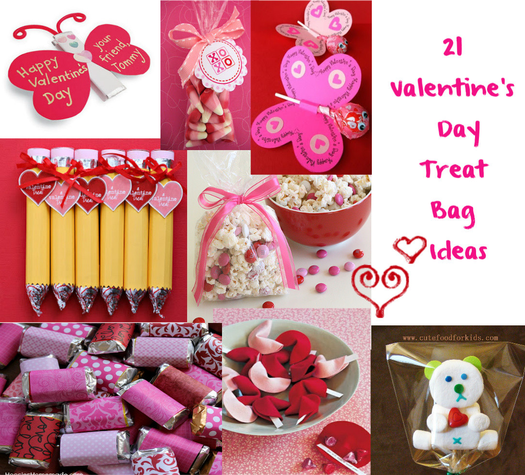 Valentine'S Day Treats &amp; Diy Gift Ideas
 Cute Food For Kids Valentine s Day Treat Bag Ideas