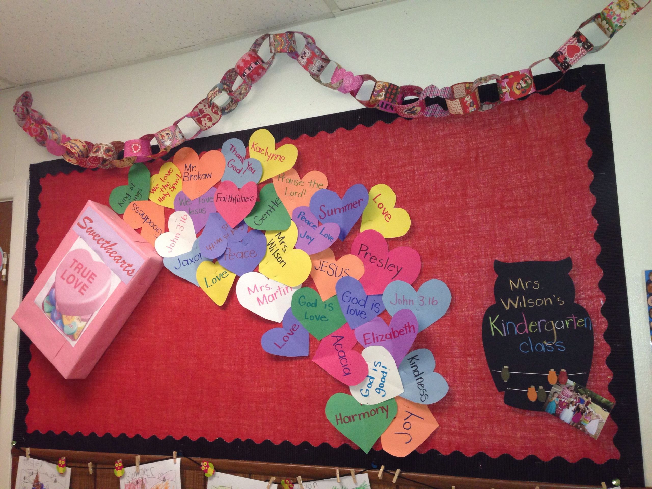 Valentines Day Bulletin Board Ideas For Preschool
 A Conversational Heart Bulletin Board