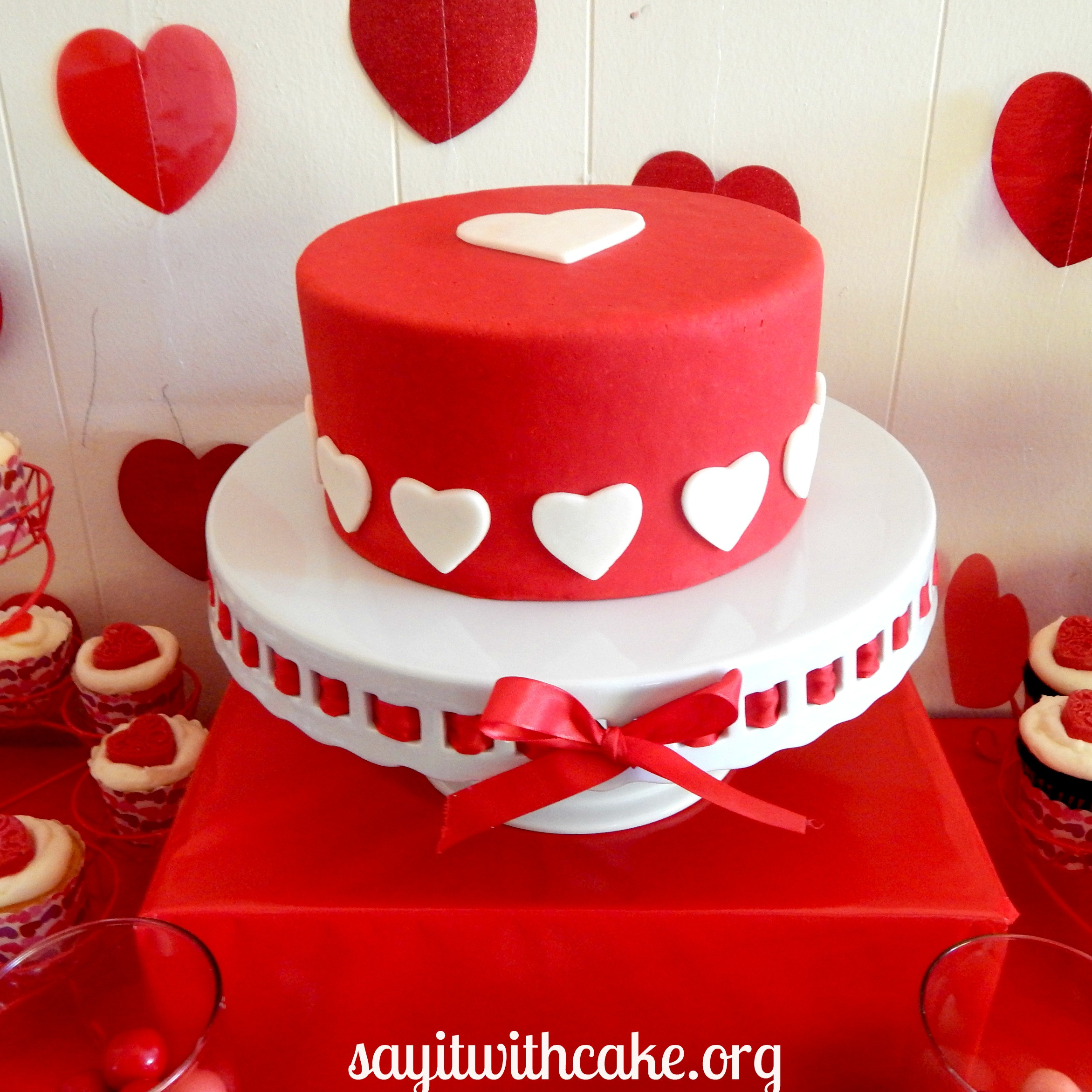 Valentines Day Cake Design
 Valentine’s Day Dessert Table