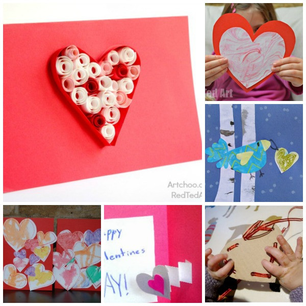 Valentines Day Card Ideas For Kids
 14 Valentine s Day Cards for Kids to Make Red Ted Art s Blog