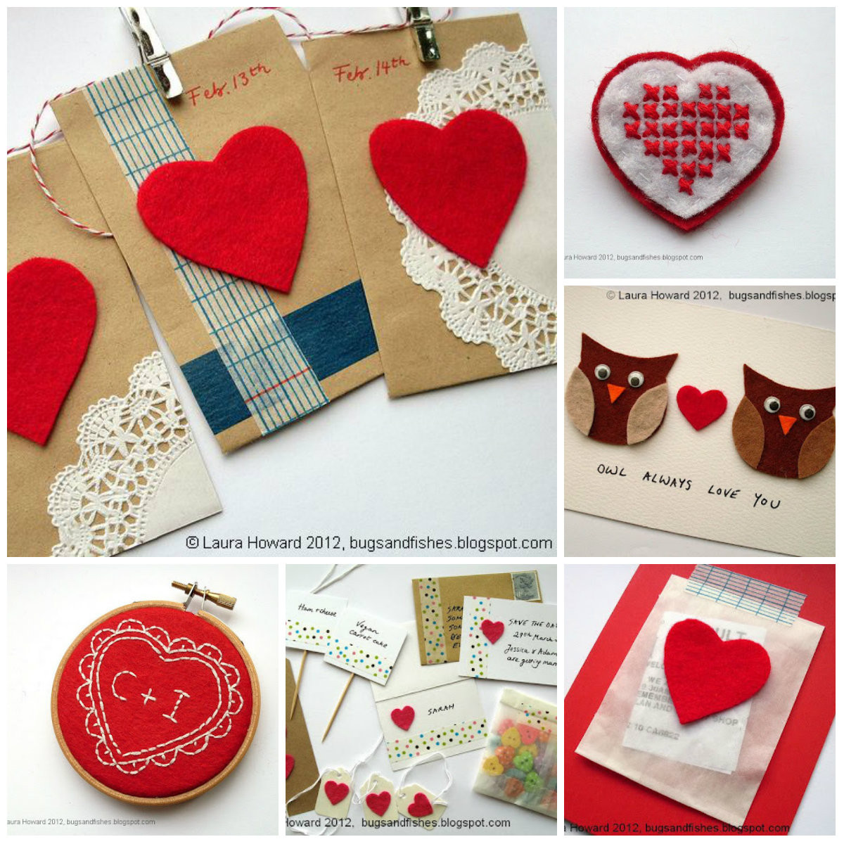 Valentines Day Craft Projects
 Bugs and Fishes by Lupin Craft Ideas for Valentine s Day