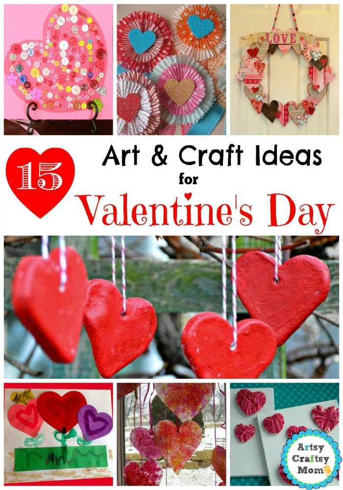 Valentines Day Craft Projects
 15 Simple Valentine’s Day Art and Craft Ideas for Kids