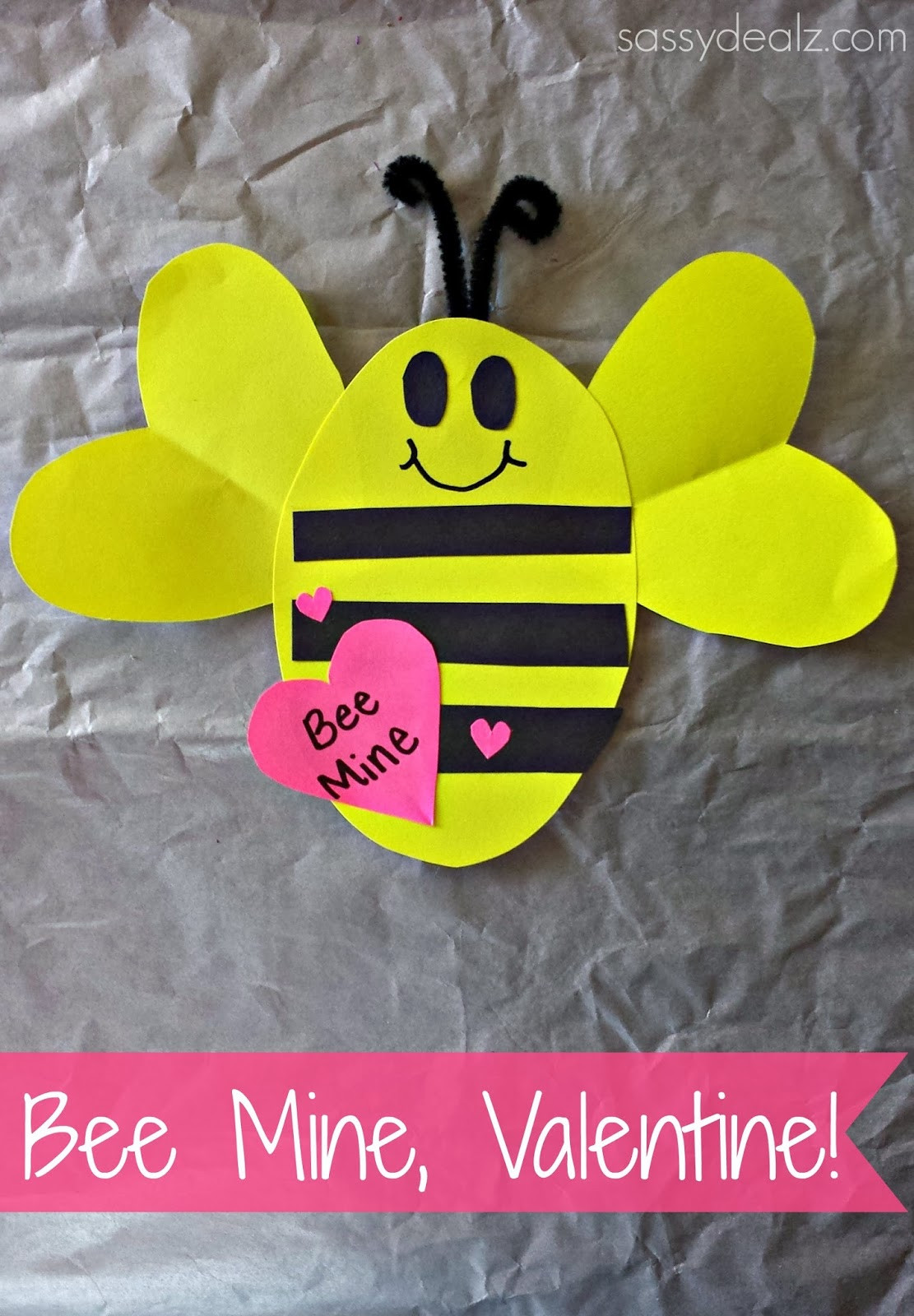 Valentines Day Craft Projects
 "Bee Mine" Valentine s Day Craft For Kids Crafty Morning