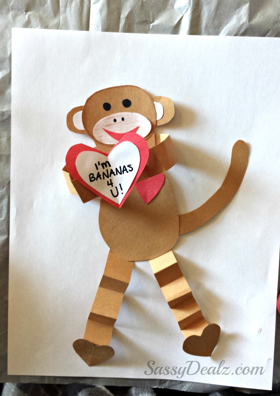 Valentines Day Crafts For Toddlers
 Valentine s Day Heart Monkey Craft For Kids Crafty Morning