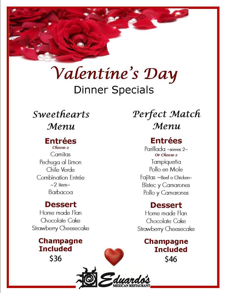 Valentines Day Dinner Restaurant
 Six Things to Do In Corona This Valentine s Day