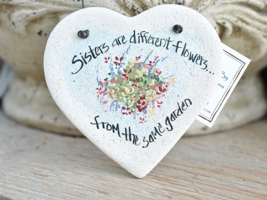 Valentines Day Gift For Sister
 Valentine s Day t for Sister Salt Dough Heart Ornament