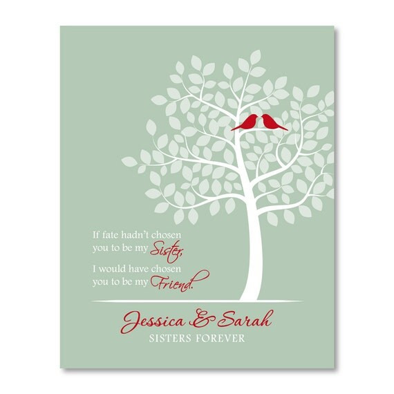 Valentines Day Gift For Sister
 Valentine s Day Gift for Sister Personalized Sister Gift