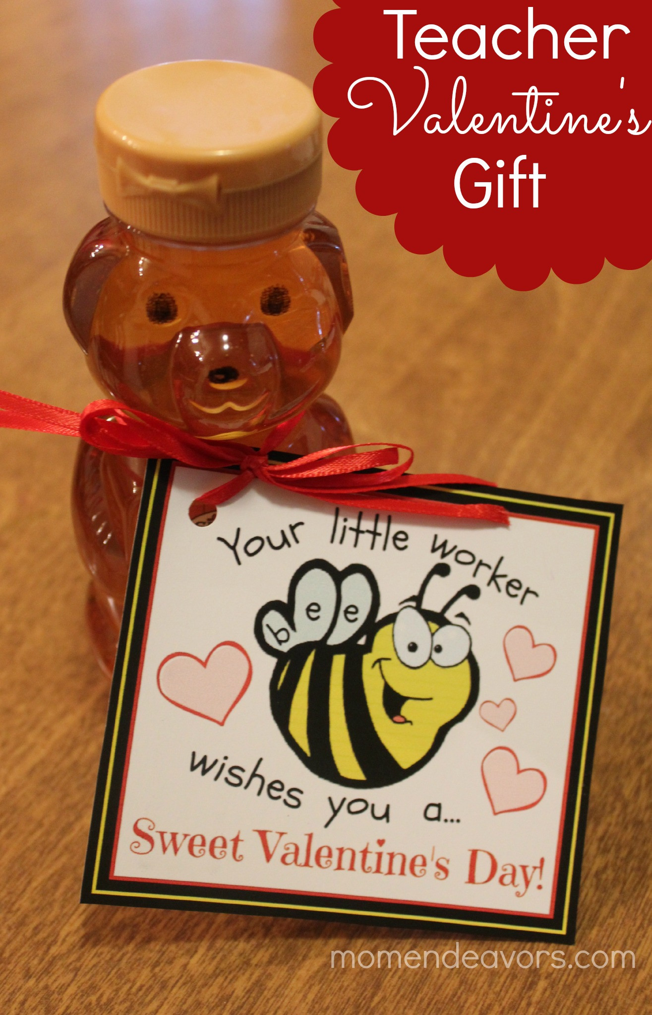 Valentines Day Ideas For Teachers
 Bee themed Teacher Valentine’s Gift