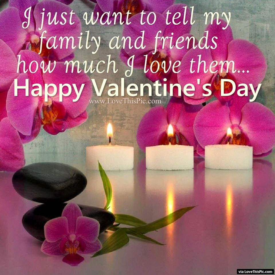 Valentines Day Quotes For Friends And Family
 I Just Wanted To Tell My Family And Friends How Much I