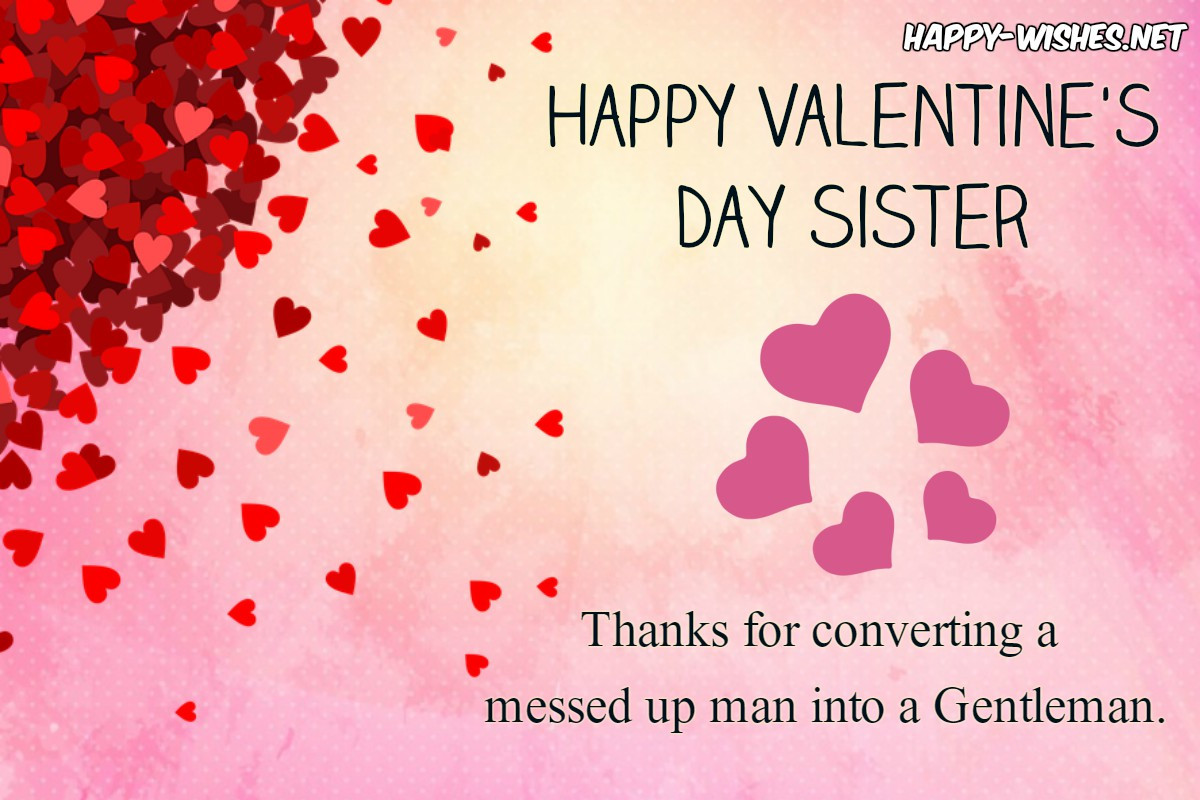 Valentines Day Quotes For Sister
 Happy Valentines Day Wishes For Sister Quotes & images