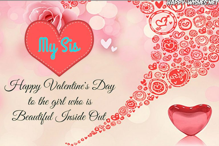 Valentines Day Quotes For Sister
 Happy Valentines Day Wishes For Sister Quotes & images