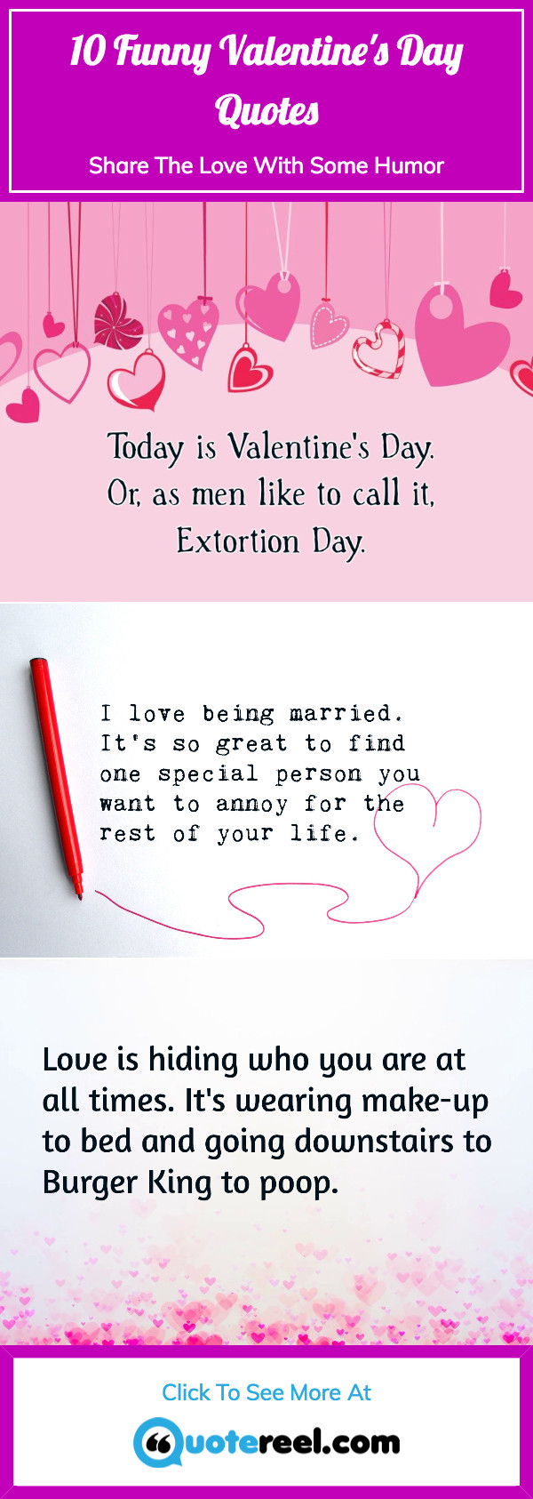 Valentines Day Quotes Funny
 Funny Valentine s Quotes That Add A Bit Humor To The