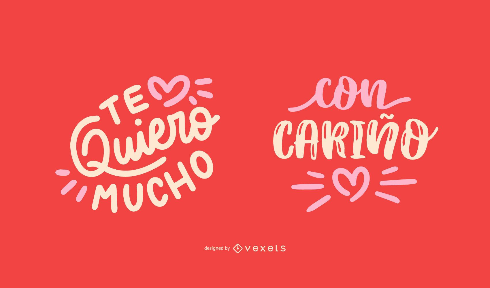 Valentines Day Quotes In Spanish
 Valentine s Day Spanish Quote Design Set Vector
