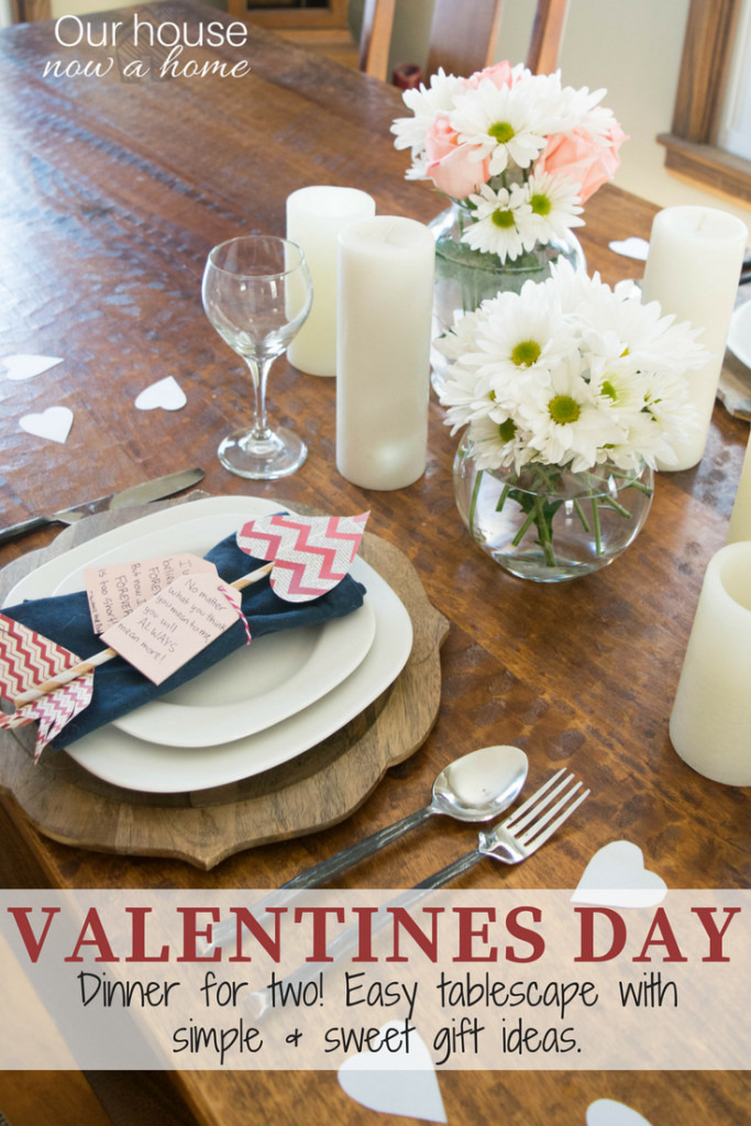 Valentines Day Romantic Dinner Ideas
 Valentines day dinner for two easy tablescape and craft