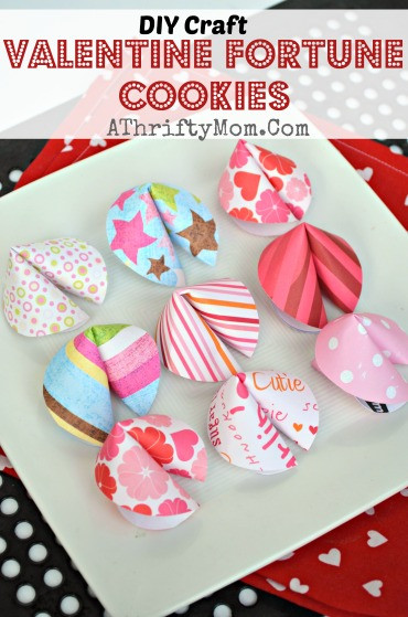 Valentines Gift Craft Ideas
 Valentines fortune cookies DIY craft A Thrifty Mom